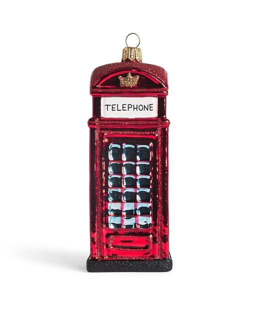 Harrods Red Telephone Box Christmas Decoration