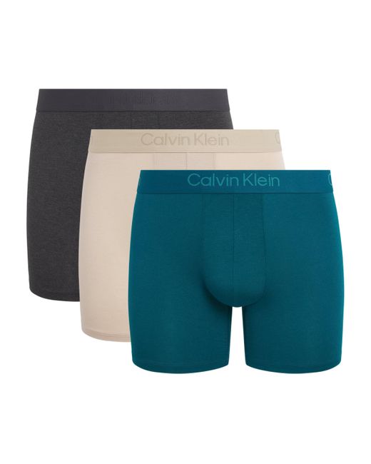 Calvin Klein Blue Ultra Soft Modal Boxer Briefs for men