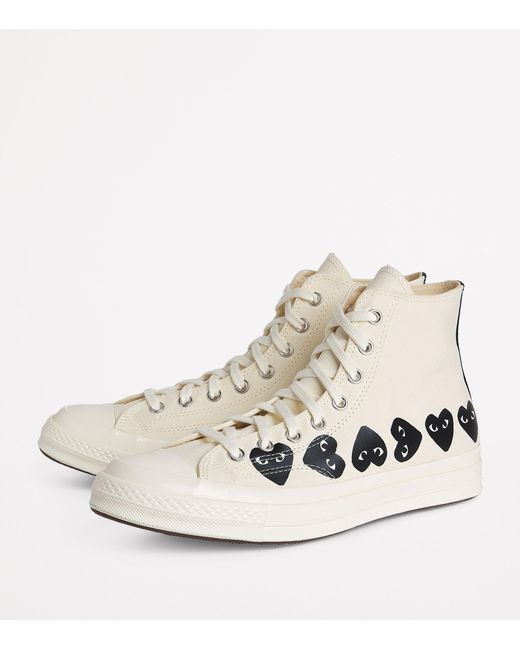 COMME DES GARÇONS PLAY White X Converse Heart Chuck Taylor All Star '70 High-Top Sneakers for men