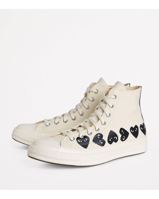 COMME DES GARÇONS PLAY White X Converse Heart Chuck Taylor All Star '70 High-Top Sneakers for men