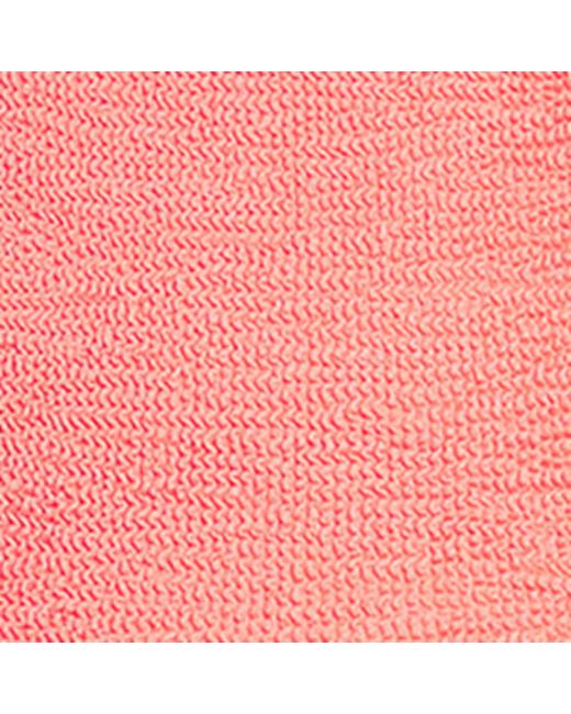 Hunza G Pink Twisted-Strap Camille Swimsuit