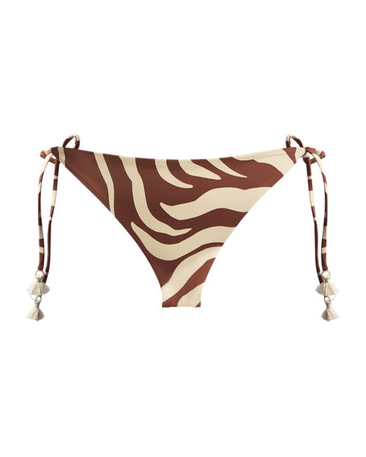 Johanna Ortiz Sagrado Reversible Low-Rise Bikini Bottoms in Brown | Lyst