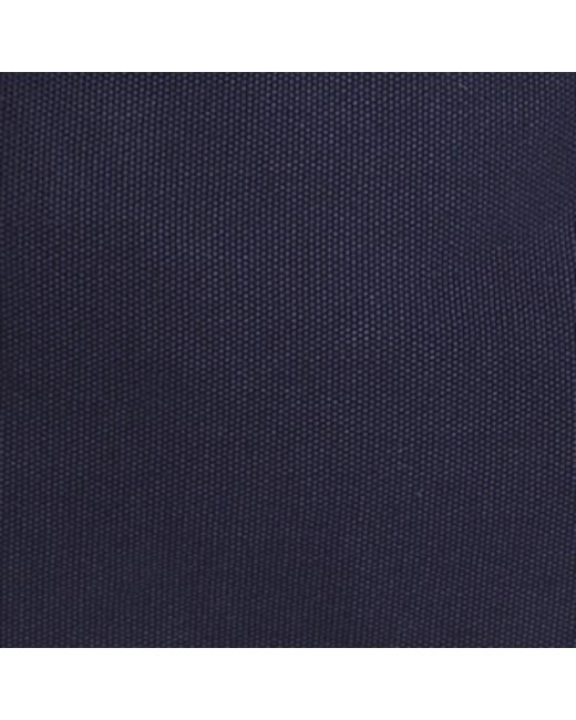 Harrods Blue Cotton Embroidered Emblem Backpack