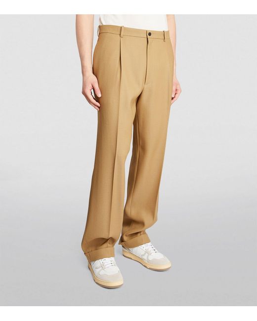 The Row Natural Pleated Keenan Trousers for men