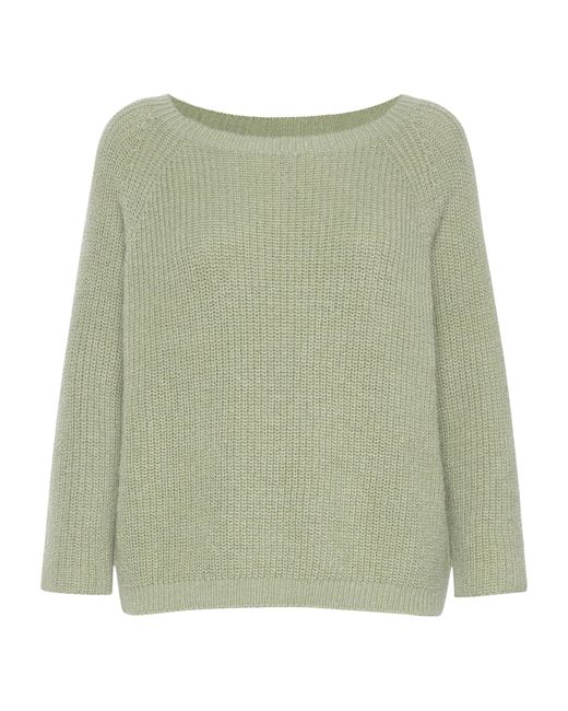 Weekend by Maxmara Green Rib-Knit Sweater