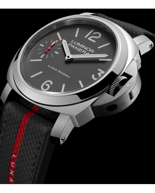 Panerai Gray Stainless Steel Luminor Tre Giorni Luna Rossa Watch for men