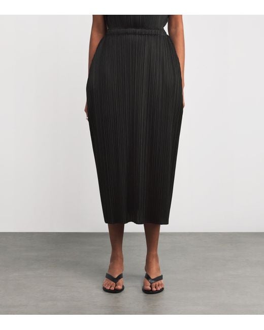 スカート PLEATS PLEASE LAMP SHADE black 3 Pleats Please Issey Miyake Black Lamp Shade Midi Dress | Harrods US
