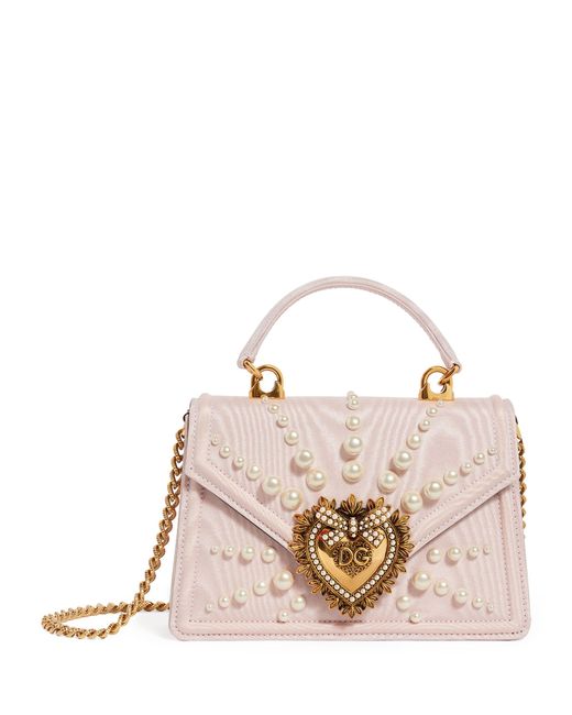 Dolce & Gabbana Multicolor Large Faux-pearl Devotion Shoulder Bag
