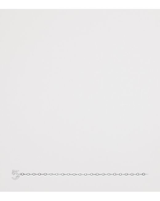 Chanel White And Diamond Eternal N°5 Diamond Line Bracelet