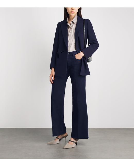 Blazé Milano Blue Clapotis Maline Wide-Leg Jeans