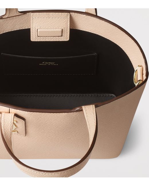 Cartier Natural Mini Leather C De Tote Bag