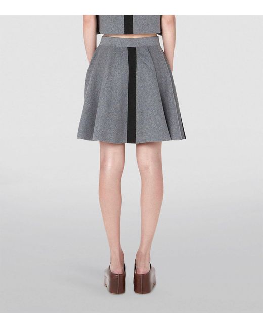 J.W. Anderson Gray A-line Mini Skirt