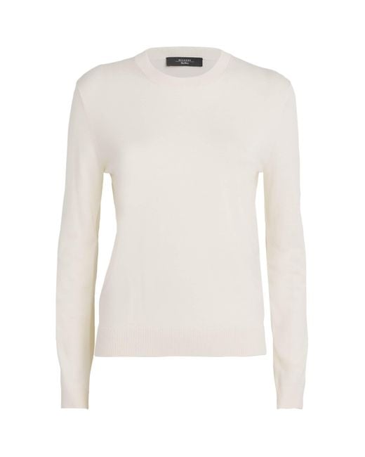 Weekend by Maxmara White Crew-Neck Long-Sleeve Sweater