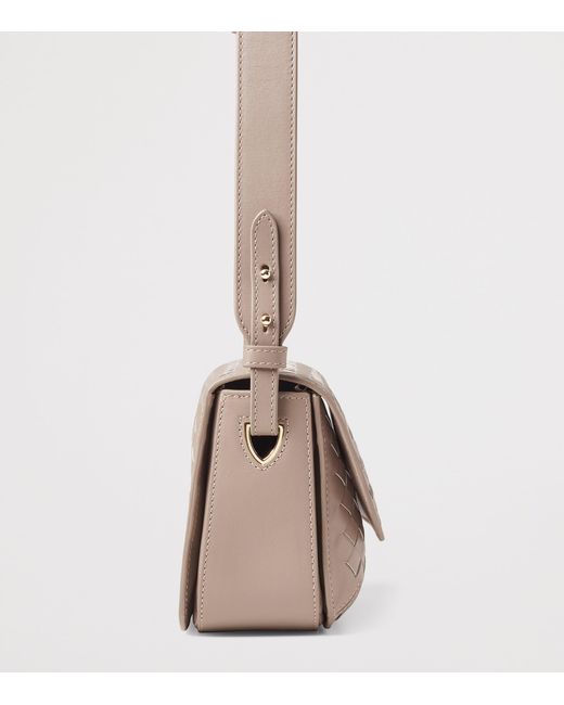 Aspinal Brown Woven Leather Ella Cross-Body Bag