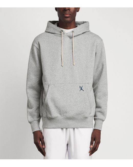 Pulco Studios Gray Cotton Fleece-Lined Hoodie for men