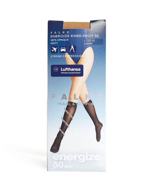 Falke Blue Energizer 50 Knee-High Socks