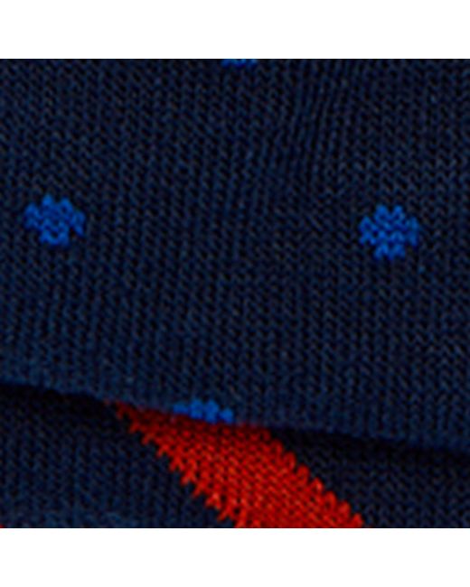 Polo Ralph Lauren Blue Patterned Socks (pack Of 2) for men