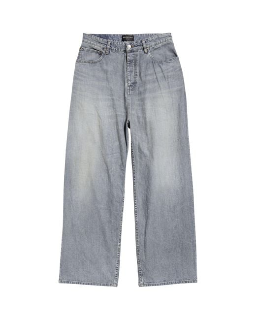 Balenciaga Gray Baggy Jeans