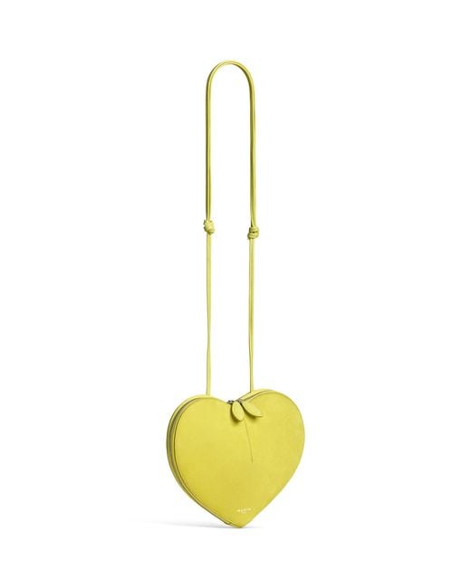 Alaïa Yellow Suede Le Coeur Shoulder Bag