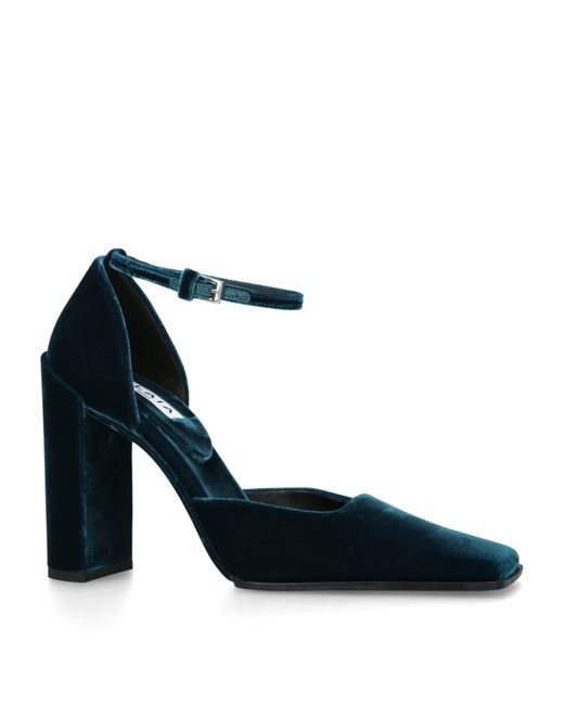 Alaïa Blue Velvet D'Orsay Pumps