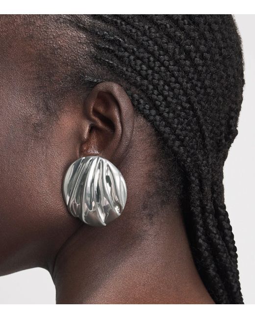 Chloé Natural Pleats Clip-On Earrings