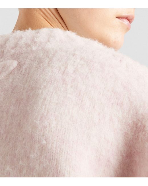 Prada Pink Shetland Wool Cardigan