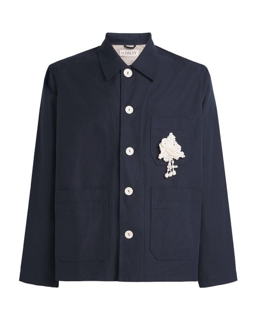 S.S.Daley Blue Clarence Chore Overshirt Jacket for men