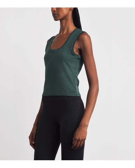 vuori Green Scoop-Neck Halo Essential Tank Top