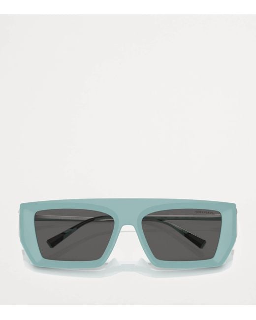 Tiffany & Co Gray Injected Rectangular Sunglasses