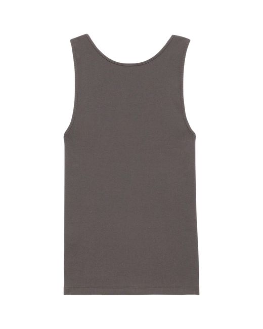 Saint Laurent Gray Cotton Cassandre Vest for men