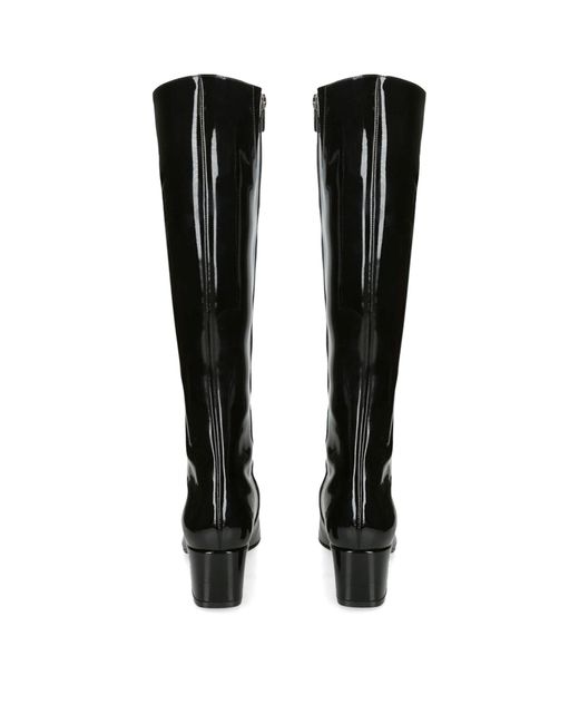 CAREL PARIS Black Leather Malaga Knee-high Boots 40