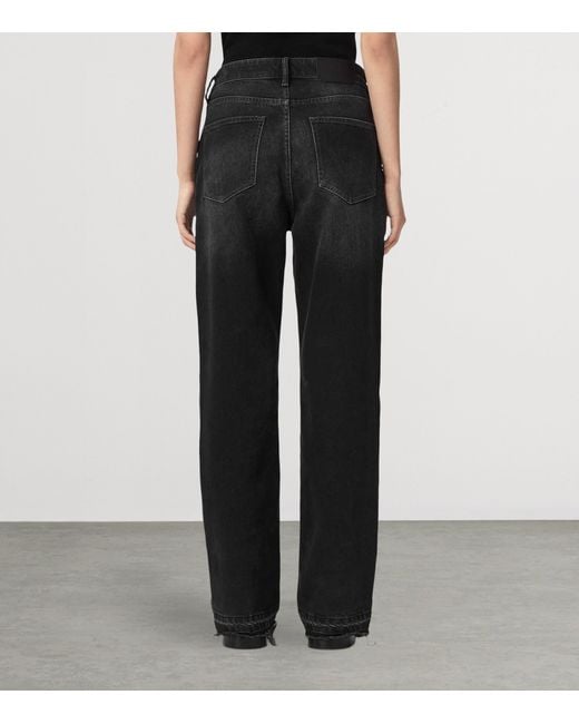 AllSaints Blue Bootcut Fable Mid-Rise Jeans