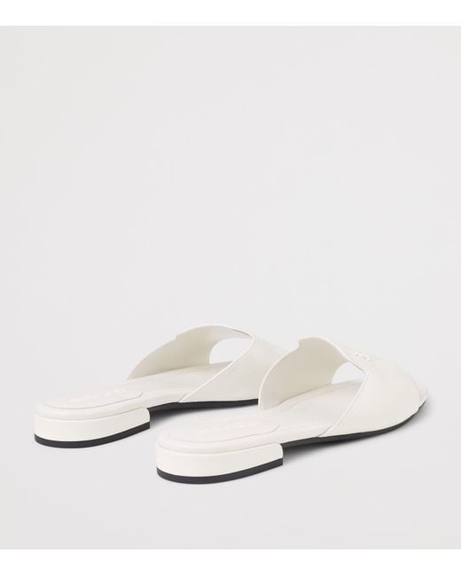 Jimmy Choo White Dina Leather Sandals