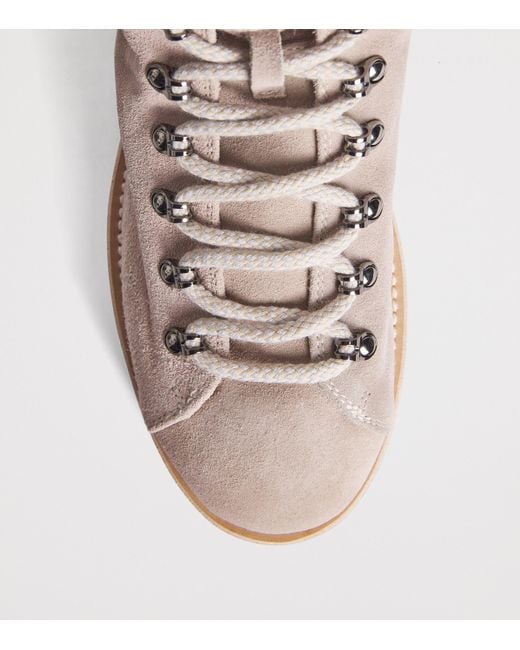 Eleventy Natural Suede Lace-Up Boots for men