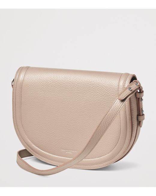Aspinal Natural Leather Stella Cross-Body Satchel