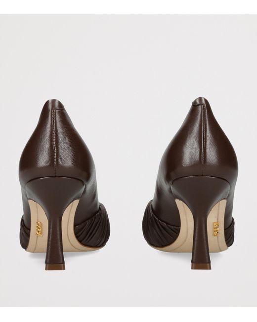 Rodo Brown Leather Tracy Pumps 80