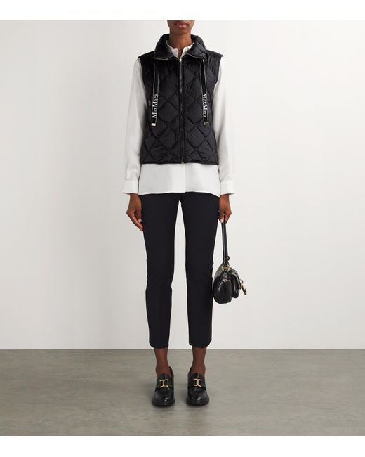 Max Mara Black Down Gilet