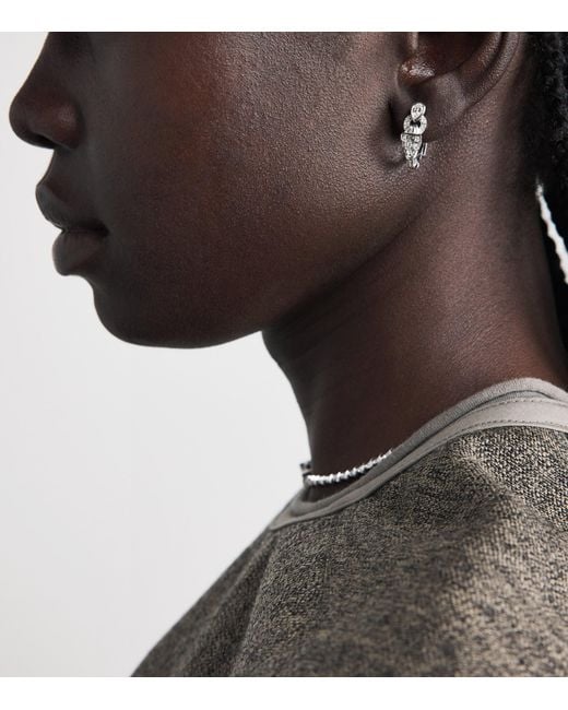 SHAY Natural And Diamond Serpentine Earrings