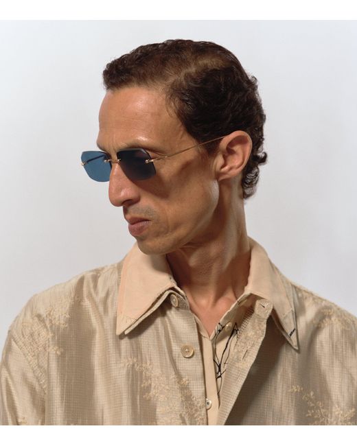 Matsuda Blue M5004 Square-Frame Sunglasses for men
