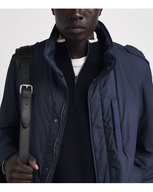 Herno Blue Technical Padded Jacket for men