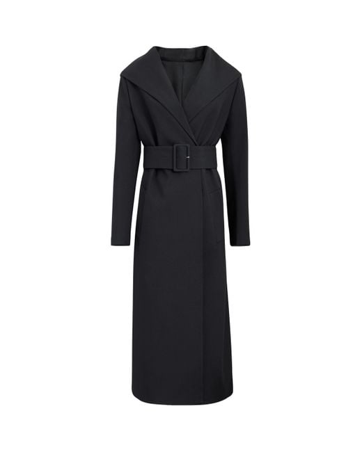 Alaïa Black Wool-Blend Tailored Coat