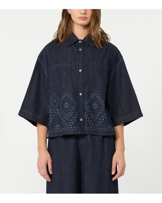Weekend by Maxmara Blue Alare Denim Shirt