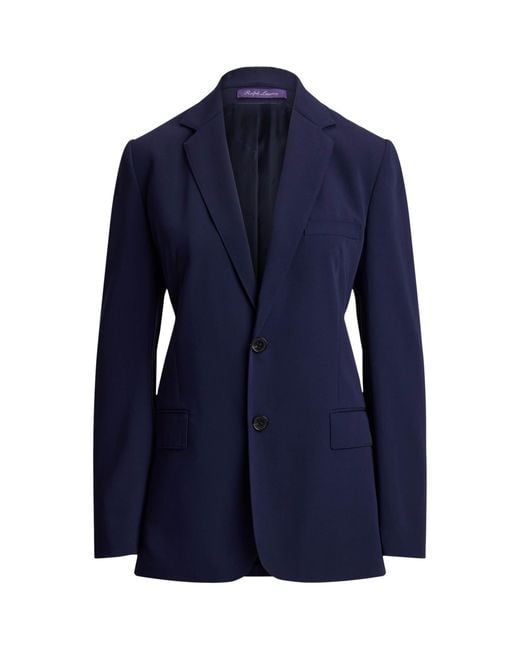 Ralph Lauren Blue Wool Marcy Blazer