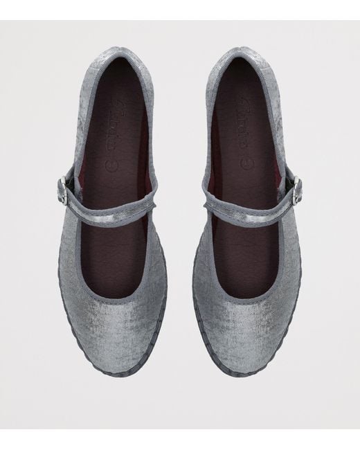 Flabelus White Lavinia Mary Jane Flats