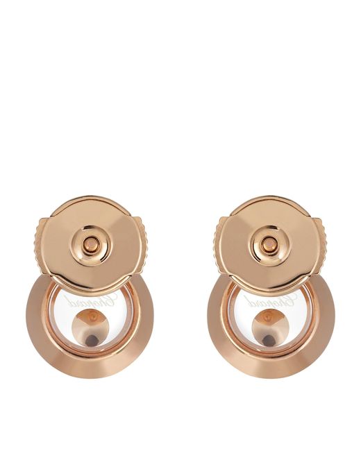 Chopard Metallic And Diamond Happy Diamonds Icons Earrings