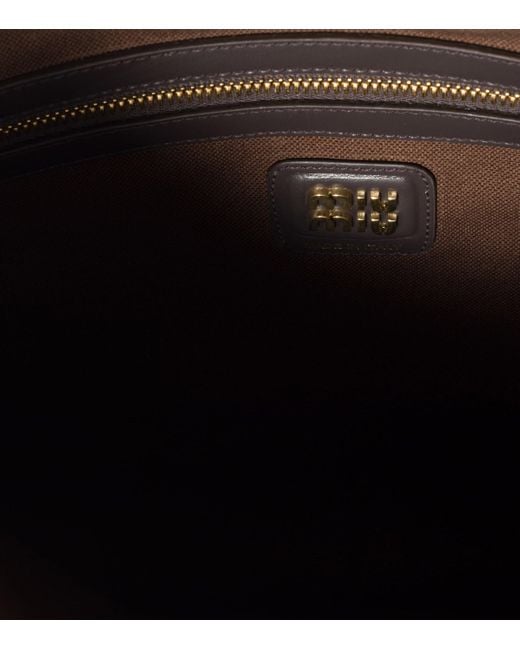 Miu Miu Brown Corduroy Ivy Tote Bag