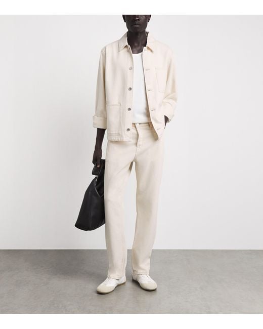 Samsøe & Samsøe White Organic Cotton Sachore Overshirt for men