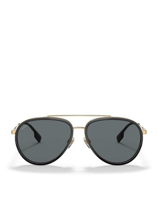 Burberry Gray Metal 0Be3125 Sunglasses for men