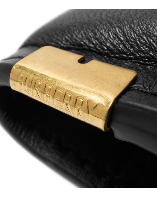 Burberry Black Large Leather Snip Wallet