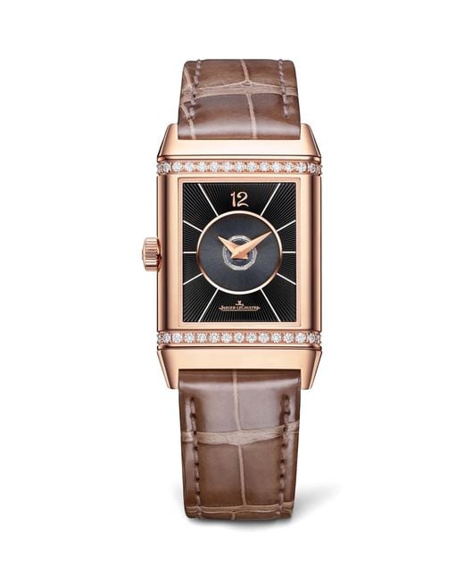 Jaeger-lecoultre Metallic And Diamond Reverso Classic Duetto Watch